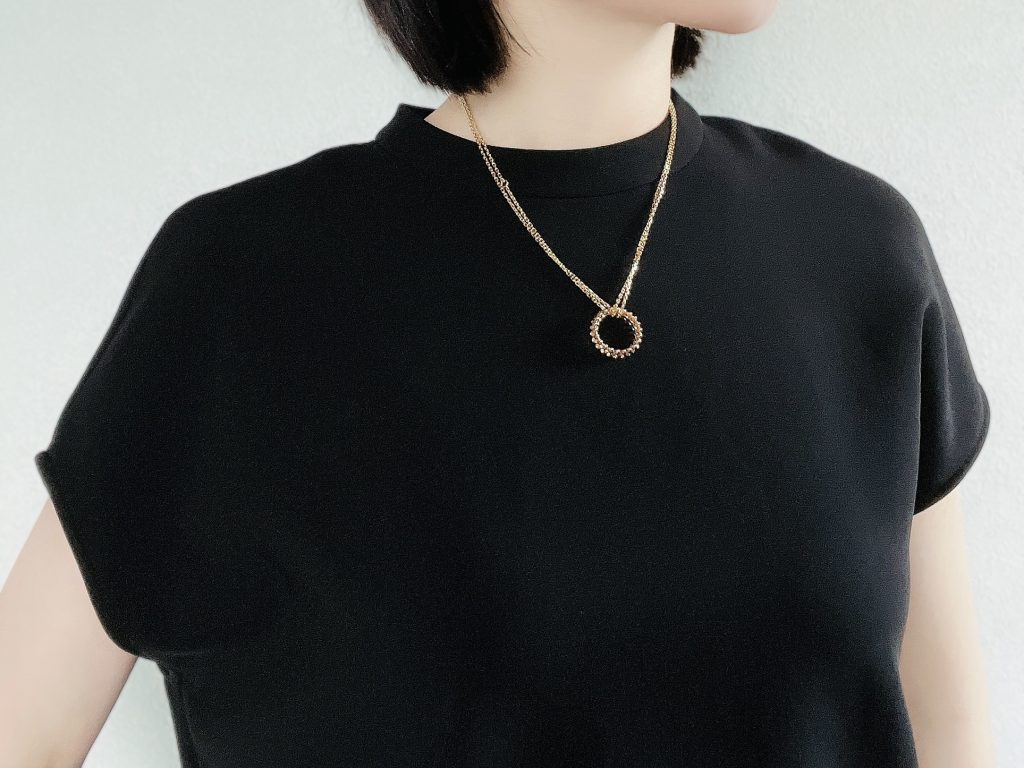 カルティエ クラッシュ リング ネックレス アレンジ