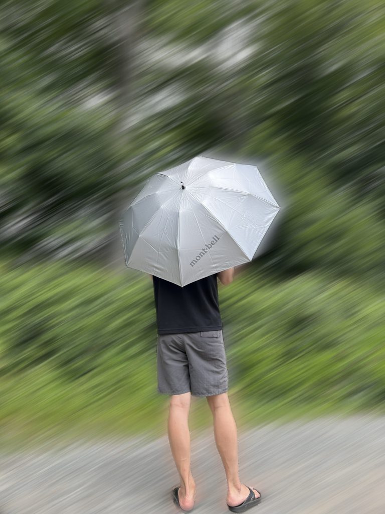 モンベル 日傘 男性