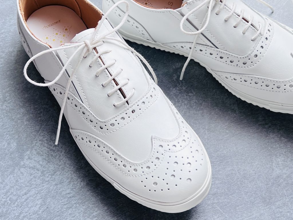 セザミ ウイングチップレザースニーカー ショセ